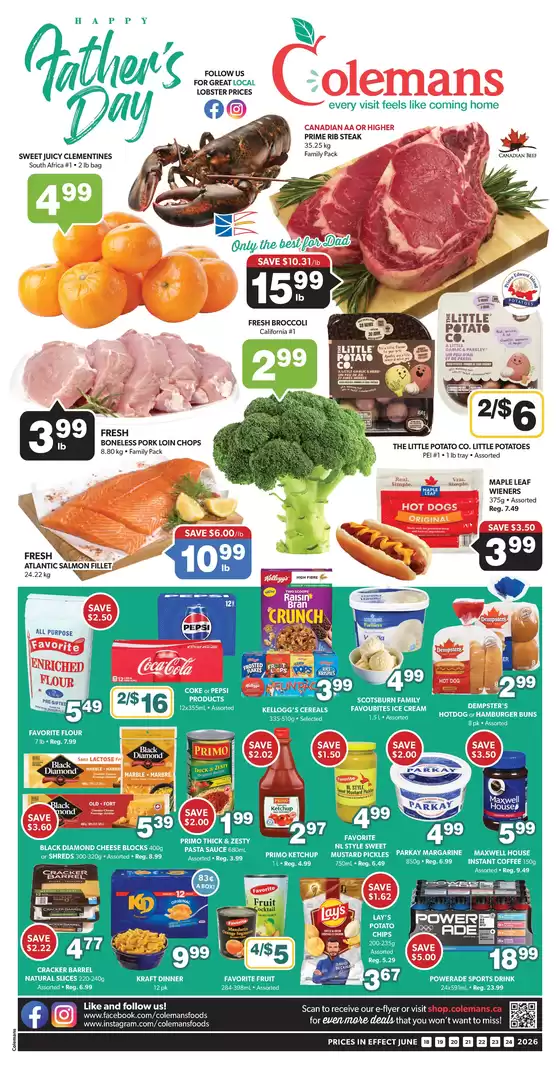 Coleman's catalogue | Current deals and offers | 2026-06-18T00:00:00.000Z - 2026-06-24T00:00:00.000Z