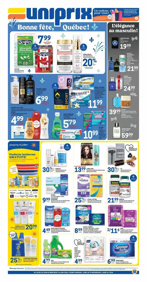Uniprix catalogue | Uniprix Weekly ad | 2026-06-18T00:00:00.000Z - 2026-07-08T00:00:00.000Z