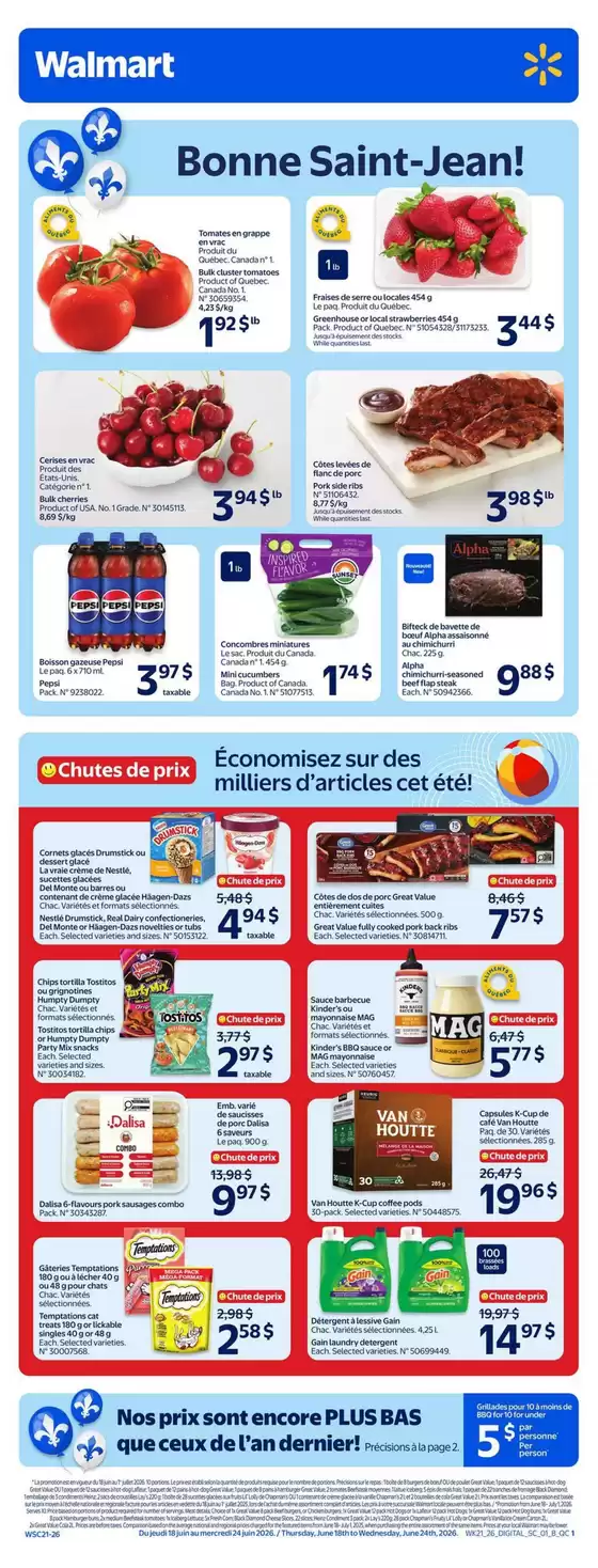 Walmart catalogue | Current deals and offers | 2026-06-18T00:00:00.000Z - 2026-07-01T00:00:00.000Z