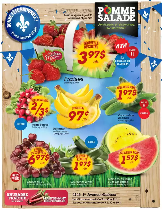 Pomme Salade catalogue | Circulaire – en vigueur du: 18 AU 24 juin 2026 | 2026-06-18T00:00:00.000Z - 2026-06-24T00:00:00.000Z