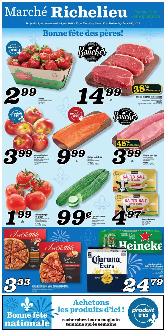 Marché Richelieu catalogue in Thetford Mines | Bonne fête des pères! | 2026-06-18T00:00:00.000Z - 2026-06-24T00:00:00.000Z