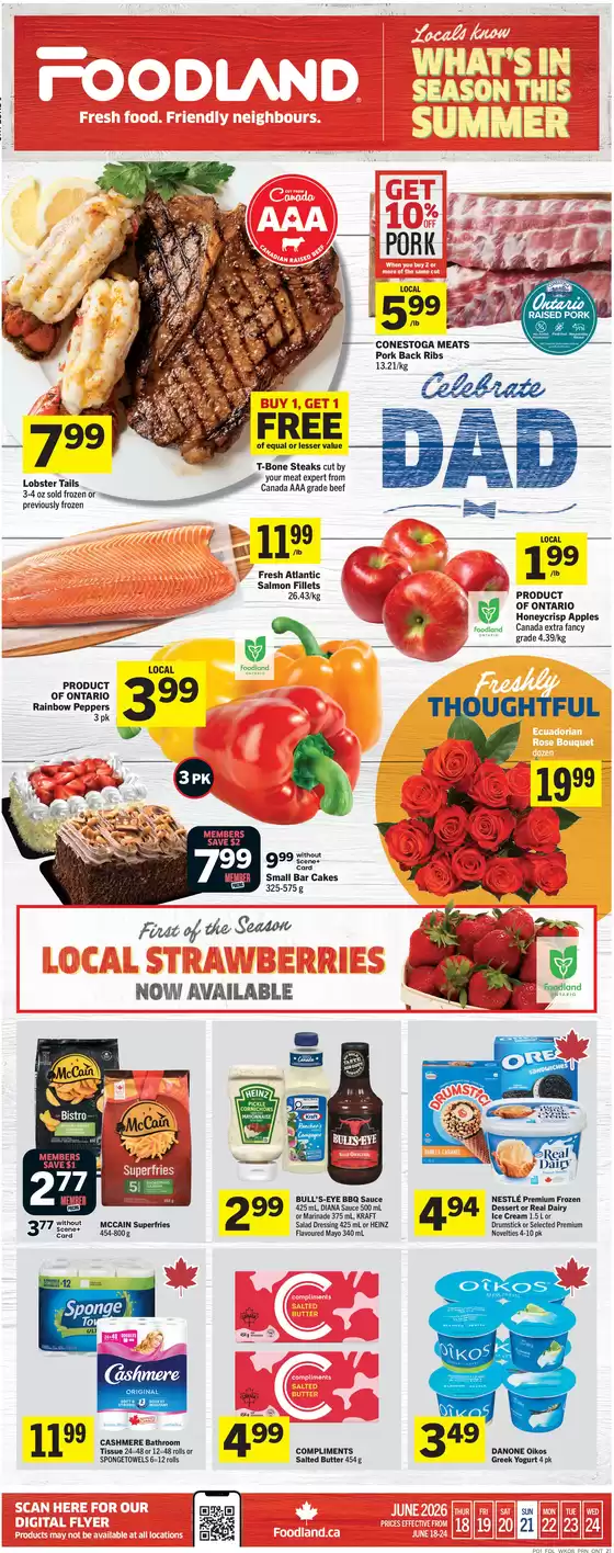 Foodland catalogue | What's in season this summer ? | 2026-06-18T00:00:00.000Z - 2026-06-24T00:00:00.000Z