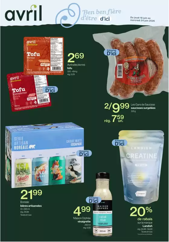 Avril catalogue | Weekly flyer | 2026-06-18T00:00:00.000Z - 2026-06-24T00:00:00.000Z