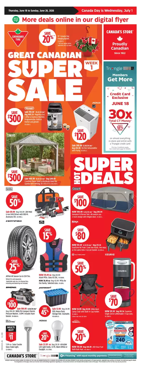 Canadian Tire catalogue in Ascot Corner | Offers for bargain hunters | 2026-06-18T00:00:00.000Z - 2026-06-28T00:00:00.000Z