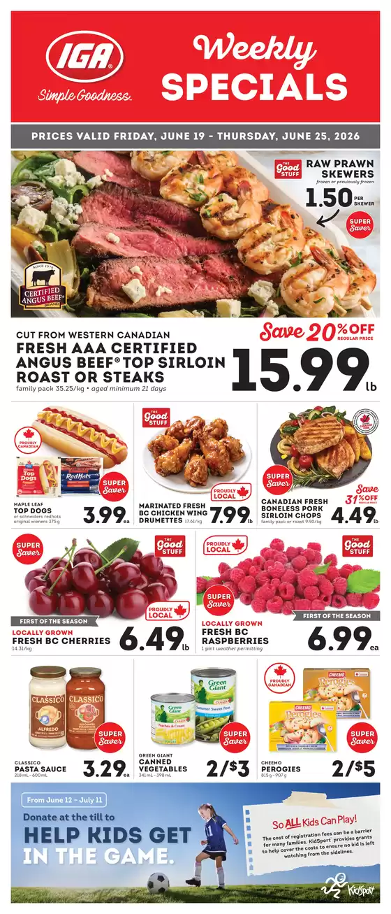 Market Place IGA catalogue | Weekly specials | 2026-06-19T00:00:00.000Z - 2026-06-25T00:00:00.000Z