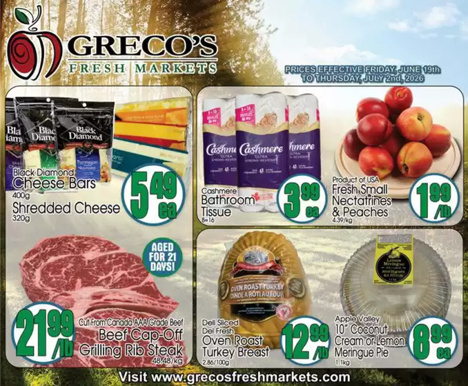 Greco's Fresh Markets catalogue | Weekly flyer | 2026-06-19T00:00:00.000Z - 2026-07-02T00:00:00.000Z