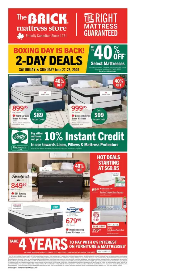 The Brick catalogue | Brick Mattress Store | 2026-06-22T00:00:00.000Z - 2026-07-08T00:00:00.000Z