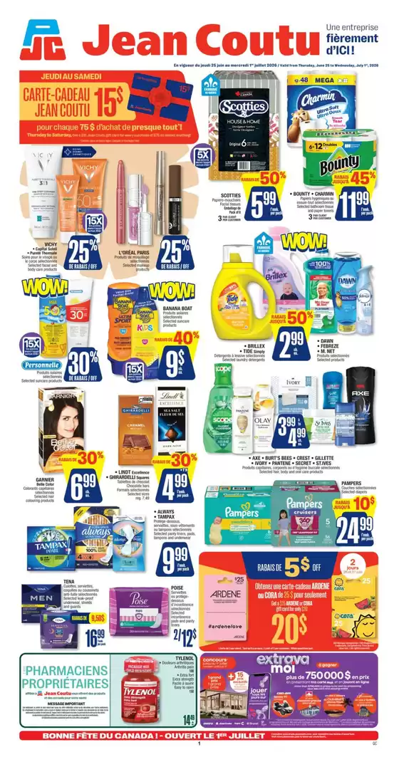 Jean Coutu catalogue | Wide range of offers | 2026-06-25T00:00:00.000Z - 2026-07-01T00:00:00.000Z