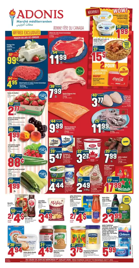 Marché Adonis catalogue | Discounts and promotions | 2026-06-25T00:00:00.000Z - 2026-07-01T00:00:00.000Z