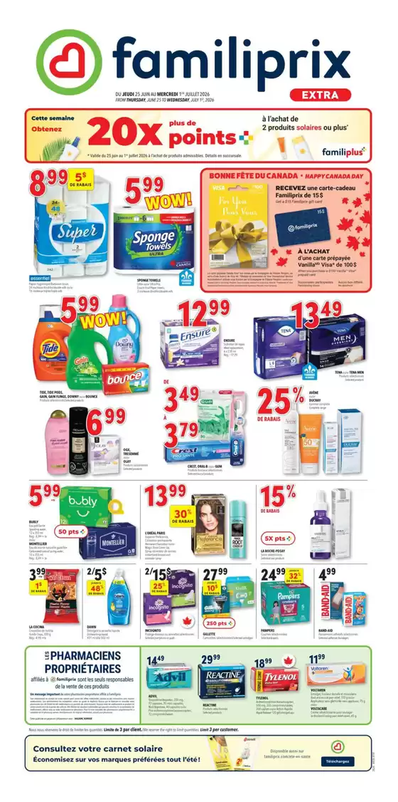 Familiprix catalogue | Great offer for bargain hunters | 2026-06-25T00:00:00.000Z - 2026-07-01T00:00:00.000Z