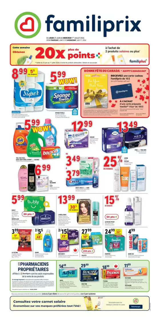 Familiprix catalogue | New offers to discover | 2026-06-25T00:00:00.000Z - 2026-07-01T00:00:00.000Z