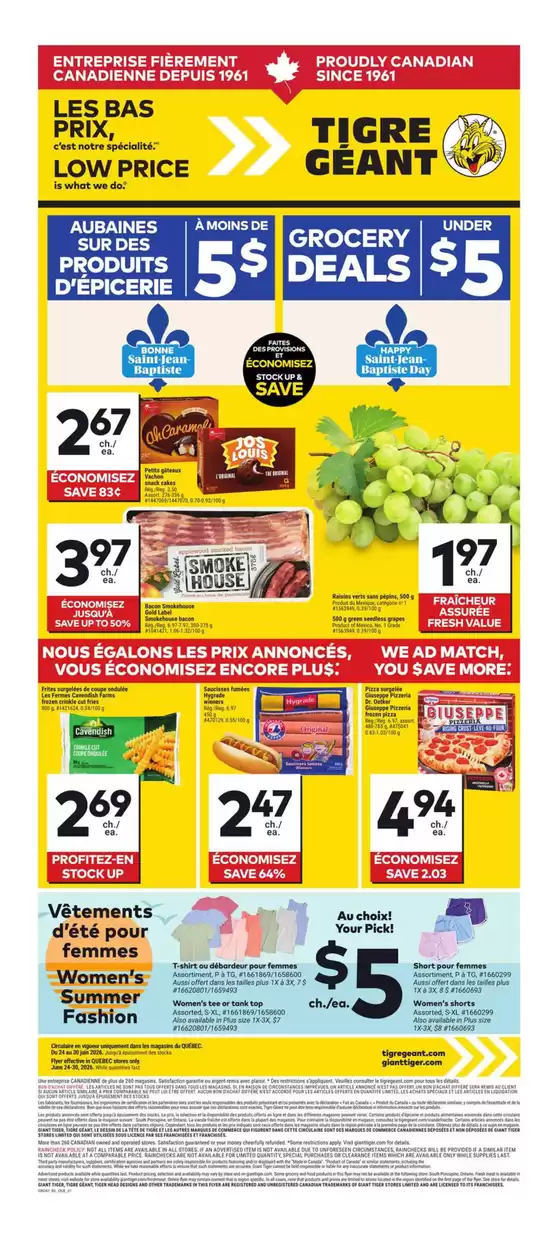 Giant Tiger catalogue | Top deals for all customers | 2026-06-24T00:00:00.000Z - 2026-06-30T00:00:00.000Z