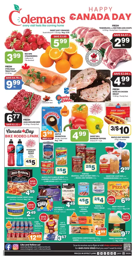 Coleman's catalogue | Great offer for all customers | 2026-06-25T00:00:00.000Z - 2026-07-01T00:00:00.000Z
