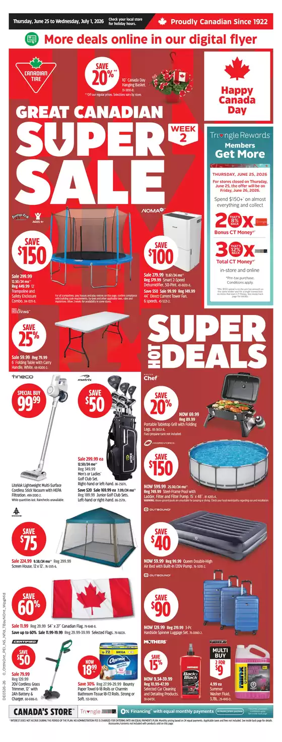 Canadian Tire catalogue in Prince Albert | Save now with our deals | 2026-06-25T00:00:00.000Z - 2026-07-01T00:00:00.000Z