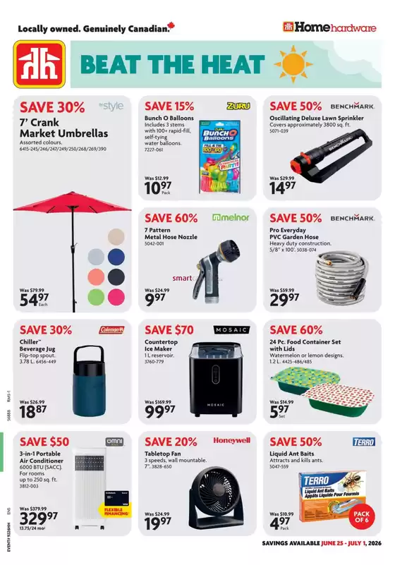 Home Hardware catalogue | Great offer for bargain hunters | 2026-06-25T00:00:00.000Z - 2026-07-01T00:00:00.000Z