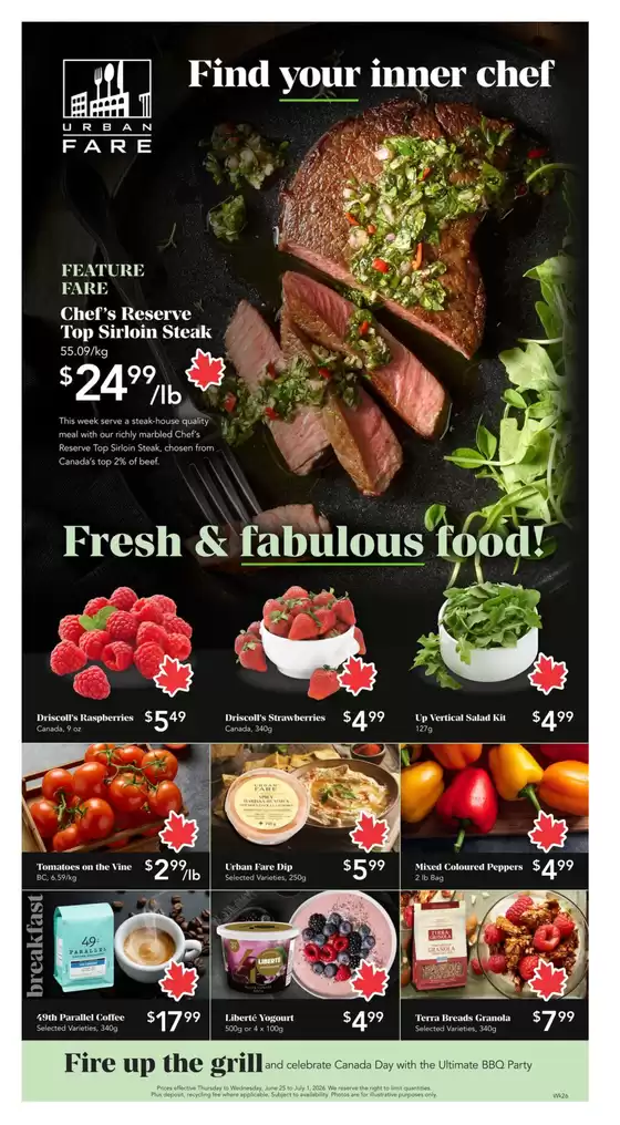 Urban Fare catalogue | Attractive special offers for everyone | 2026-06-25T00:00:00.000Z - 2026-07-01T00:00:00.000Z