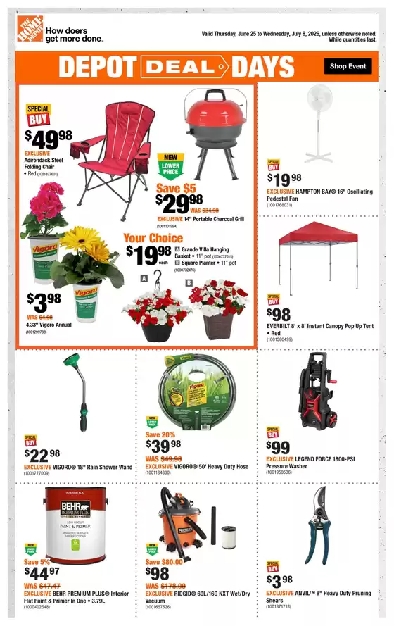 Home Depot catalogue | Our best bargains | 2026-06-25T00:00:00.000Z - 2026-07-08T00:00:00.000Z