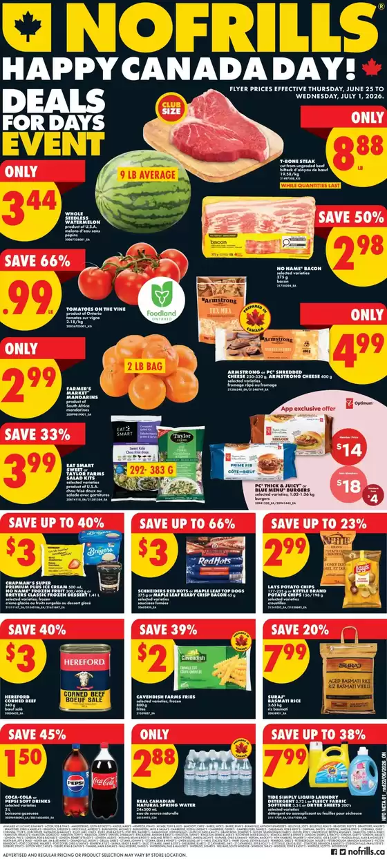 No Frills catalogue | Discover attractive offers | 2026-06-25T00:00:00.000Z - 2026-07-01T00:00:00.000Z