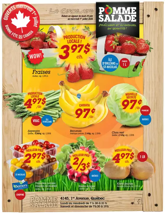 Pomme Salade catalogue | Circulaire Pomme Salade | 2026-06-25T00:00:00.000Z - 2026-07-01T00:00:00.000Z