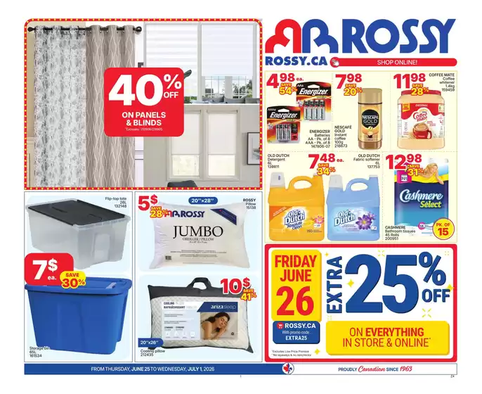 Rossy catalogue | Top deals for all customers | 2026-06-25T00:00:00.000Z - 2026-07-01T00:00:00.000Z