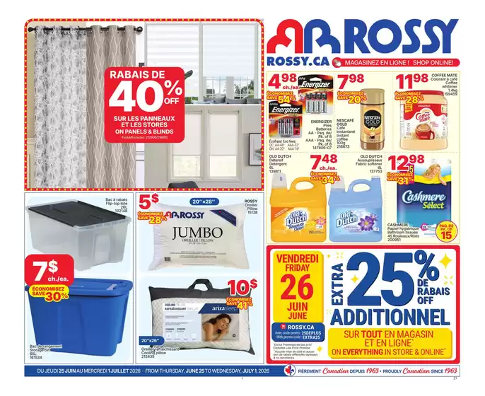 Rossy catalogue | Weekly Ad | 2026-06-25T00:00:00.000Z - 2026-07-01T00:00:00.000Z