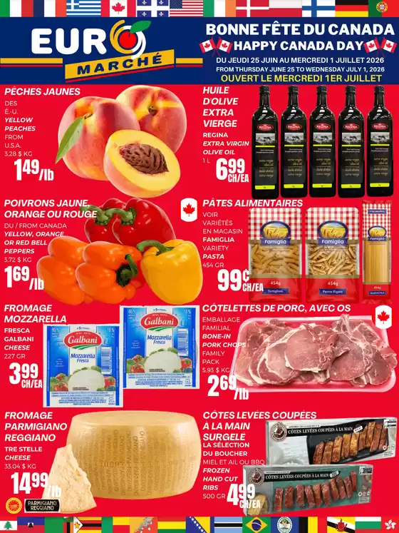 Euromarché catalogue | Bonne Fête Du Canada Happy Canada Day | 2026-06-25T00:00:00.000Z - 2026-07-01T00:00:00.000Z