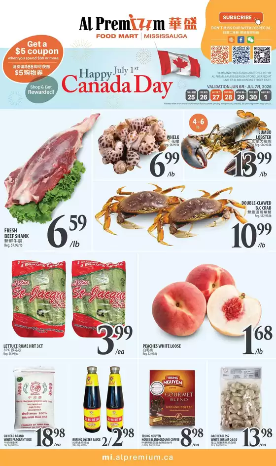 Al Premium catalogue | WEEKLY SPECIAL MISSISSAUGA | 2026-06-06T00:00:00.000Z - 2026-07-07T00:00:00.000Z