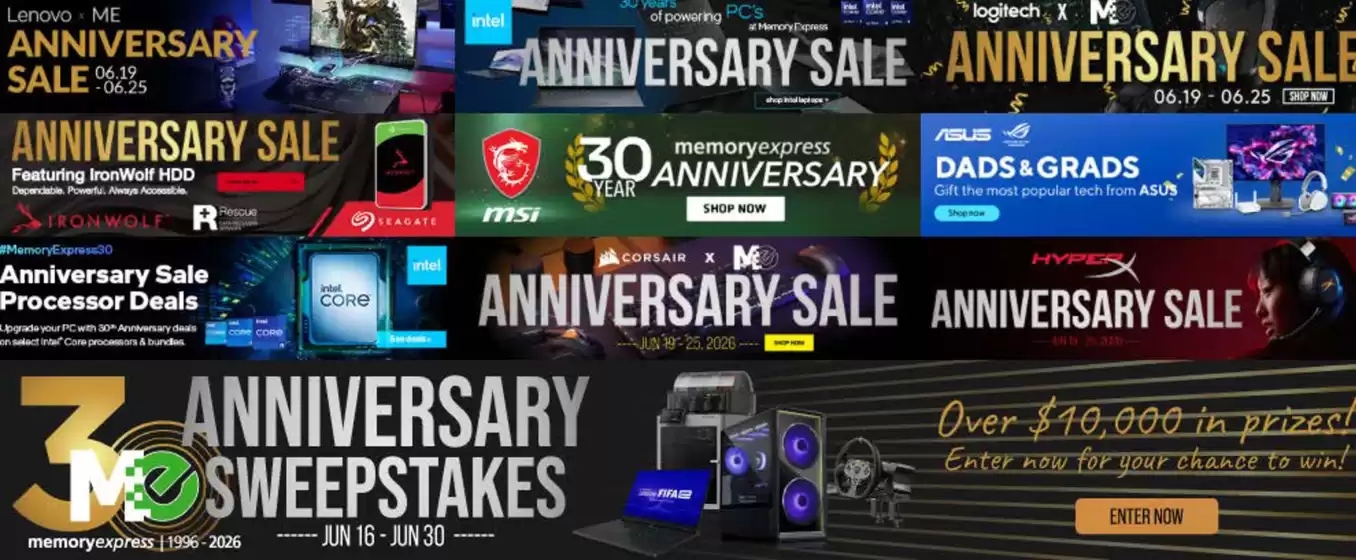 Memory Express catalogue | Anniversary sale | 2026-06-25T00:00:00.000Z - 2026-06-30T00:00:00.000Z