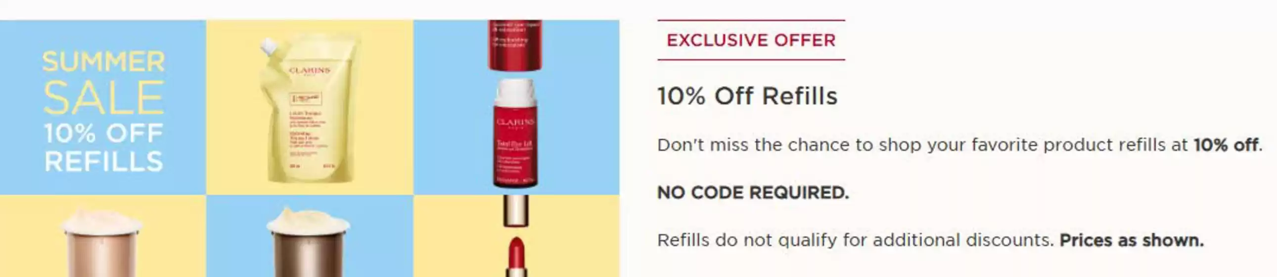 Clarins catalogue | Summer sale  | 2026-06-25T00:00:00.000Z - 2026-07-26T00:00:00.000Z