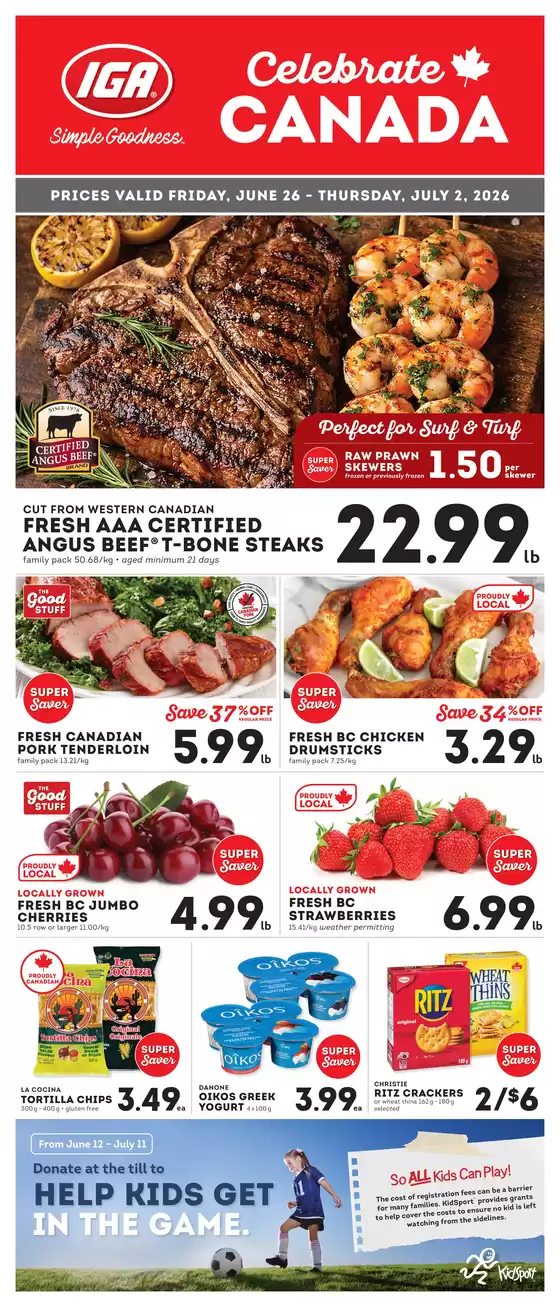 Market Place IGA catalogue | Weekly flyer  | 2026-06-26T00:00:00.000Z - 2026-07-02T00:00:00.000Z