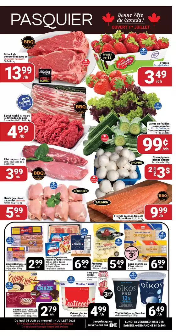 Pasquier catalogue in Ottawa | Circulaire | 2026-06-26T00:00:00.000Z - 2026-07-01T00:00:00.000Z