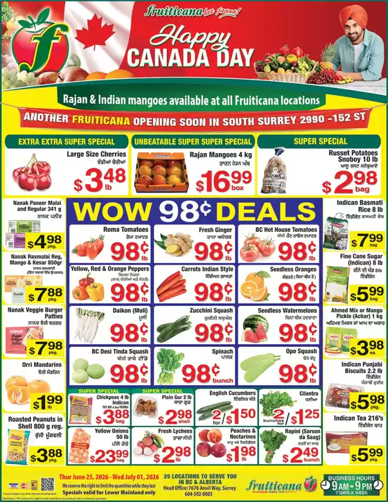 Fruiticana catalogue in Ottawa |  Weekly Specials  | 2026-06-26T00:00:00.000Z - 2026-07-01T00:00:00.000Z