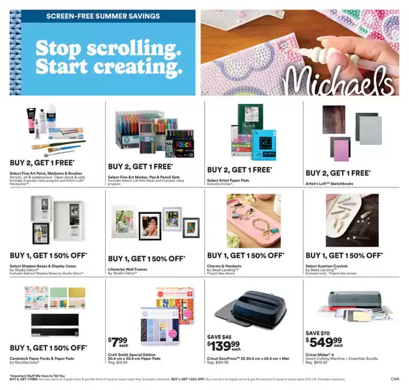 Michaels catalogue | 6/26 Weekly Ad Canada | 2026-06-01T00:00:00.000Z - 2026-08-31T00:00:00.000Z