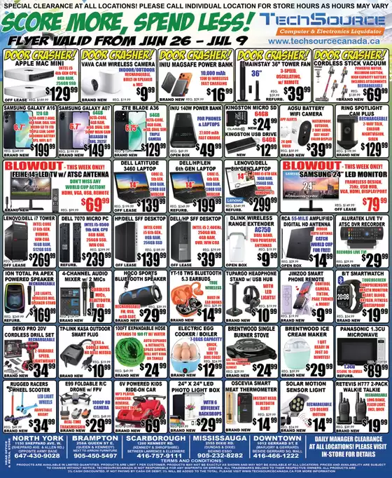 TechSource catalogue in Markham | TechSource, flyer | 2026-06-26T00:00:00.000Z - 2026-07-09T00:00:00.000Z