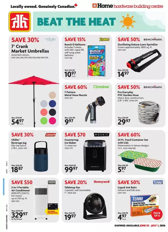 Home Hardware catalogue | Exclusive deals for our customers | 2026-06-25T00:00:00.000Z - 2026-07-01T00:00:00.000Z