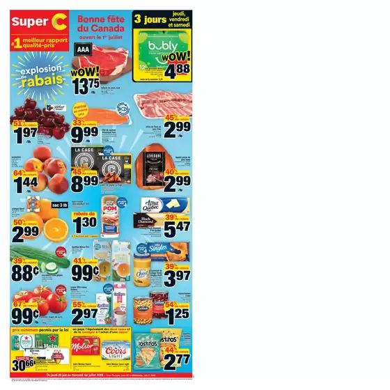 Super C catalogue in Saint-Jérôme | Great offer for all customers | 2026-06-25T00:00:00.000Z - 2026-07-01T00:00:00.000Z