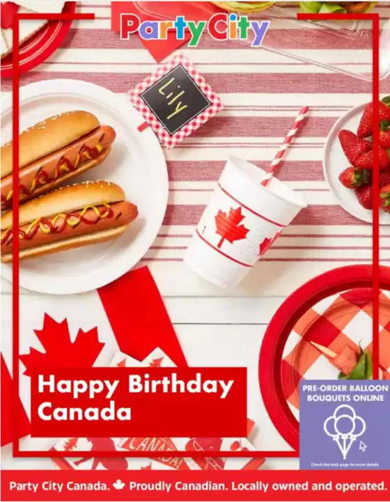 Party City catalogue | Happy Birthday Canada | 2026-06-29T00:00:00.000Z - 2026-09-02T00:00:00.000Z