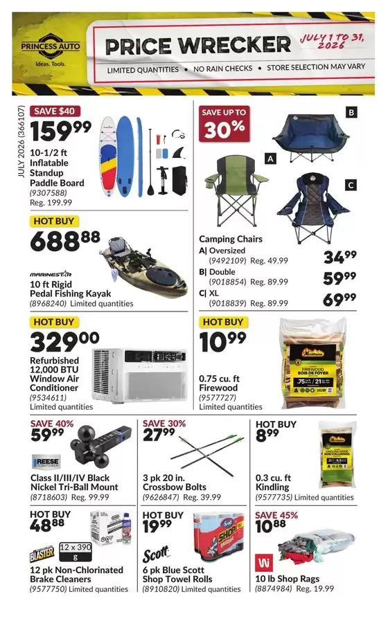 Princess Auto catalogue | Offers for bargain hunters | 2026-07-01T00:00:00.000Z - 2026-07-31T00:00:00.000Z