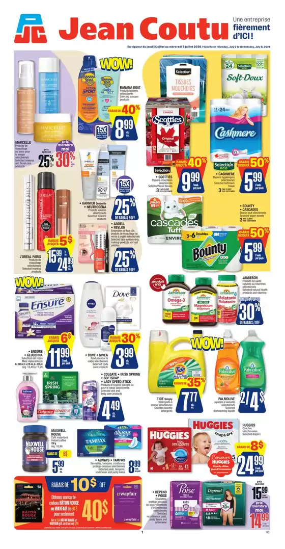 Jean Coutu catalogue | Exclusive deals for our customers | 2026-07-02T00:00:00.000Z - 2026-07-08T00:00:00.000Z