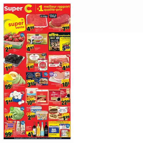Super C catalogue in Rouyn-Noranda | Top deals for all customers | 2026-07-02T00:00:00.000Z - 2026-07-08T00:00:00.000Z