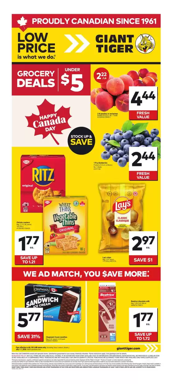 Giant Tiger catalogue in Rouyn-Noranda | Weekly Flyer | 2026-07-01T00:00:00.000Z - 2026-07-07T00:00:00.000Z