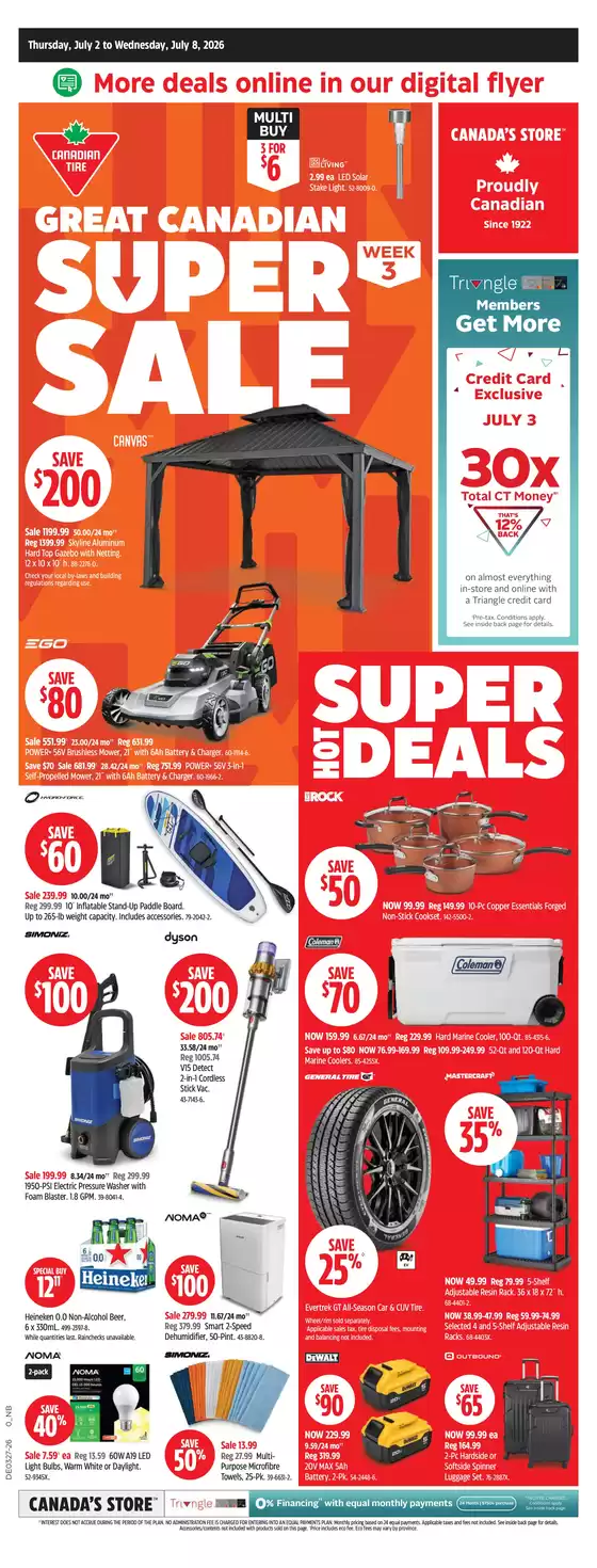 Canadian Tire catalogue in Rouyn-Noranda | Exclusive bargains | 2026-07-02T00:00:00.000Z - 2026-07-08T00:00:00.000Z