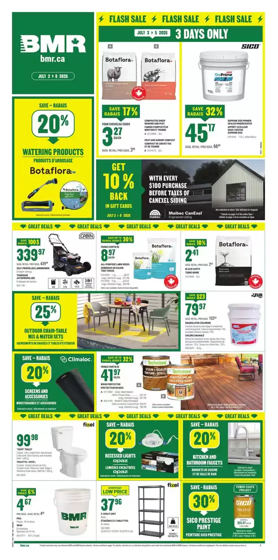 BMR catalogue in Saint John | Great offer for all customers | 2026-07-02T00:00:00.000Z - 2026-07-08T00:00:00.000Z