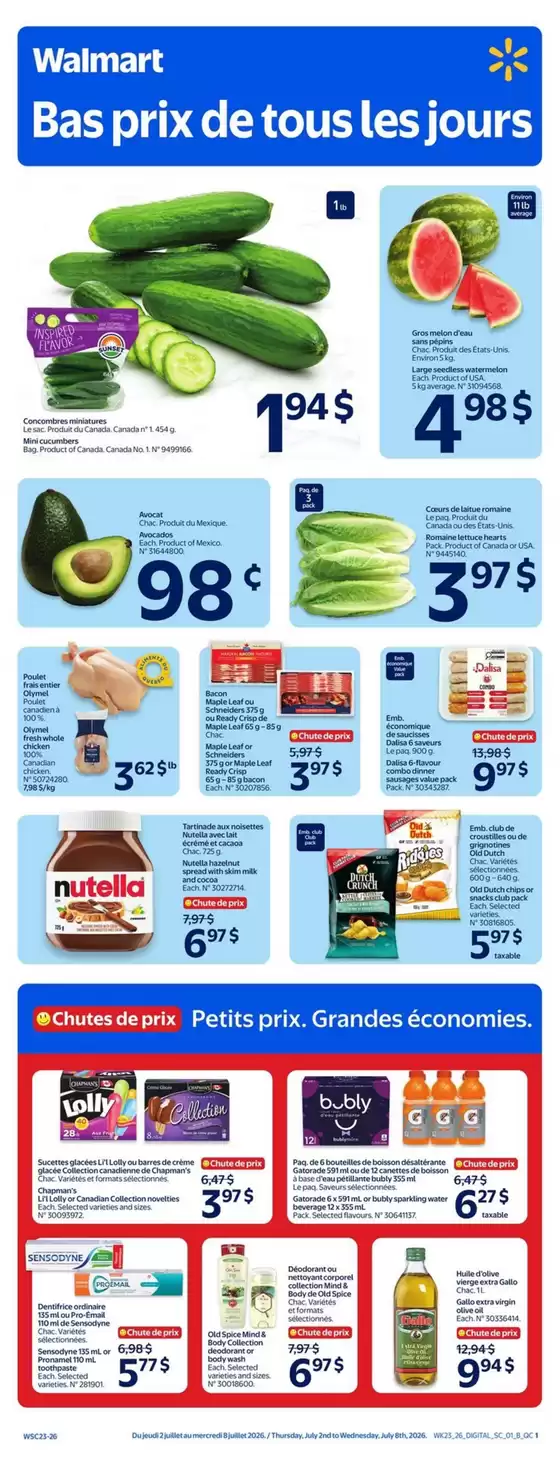 Walmart catalogue | Current deals and offers | 2026-07-02T00:00:00.000Z - 2026-07-08T00:00:00.000Z