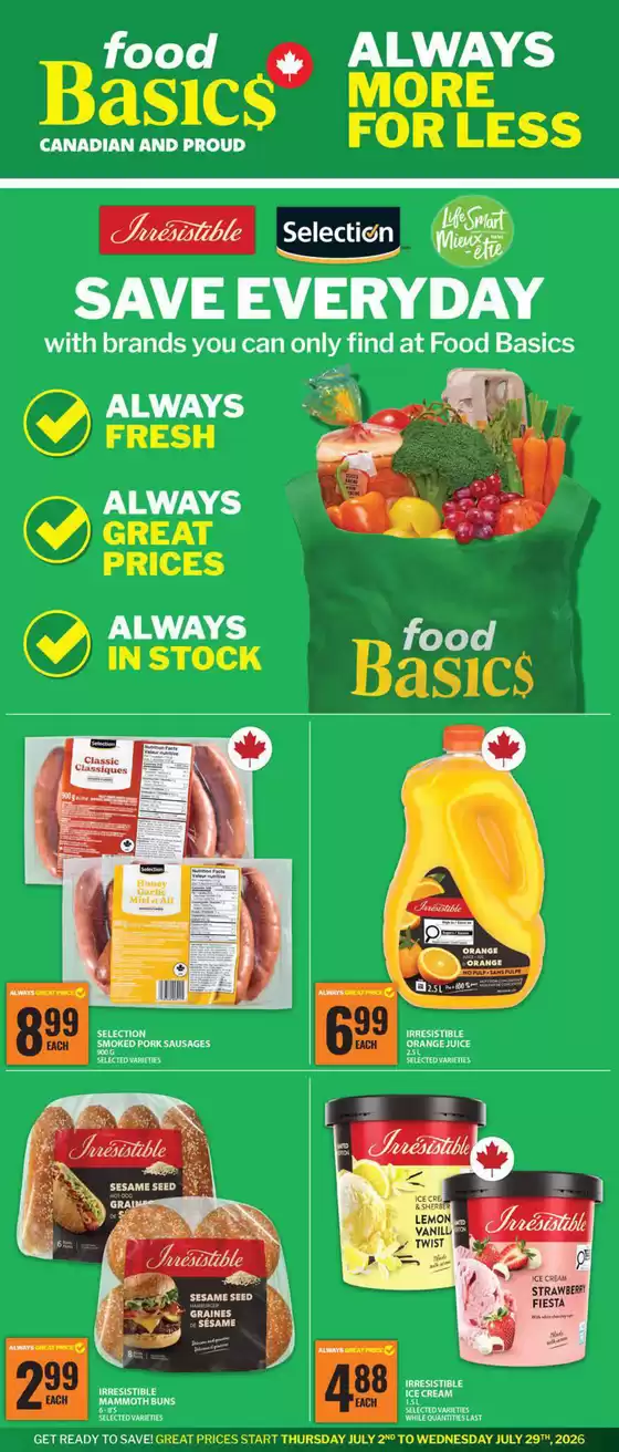 Food Basics catalogue | Top offers for all bargain hunters | 2026-07-02T00:00:00.000Z - 2026-07-08T00:00:00.000Z