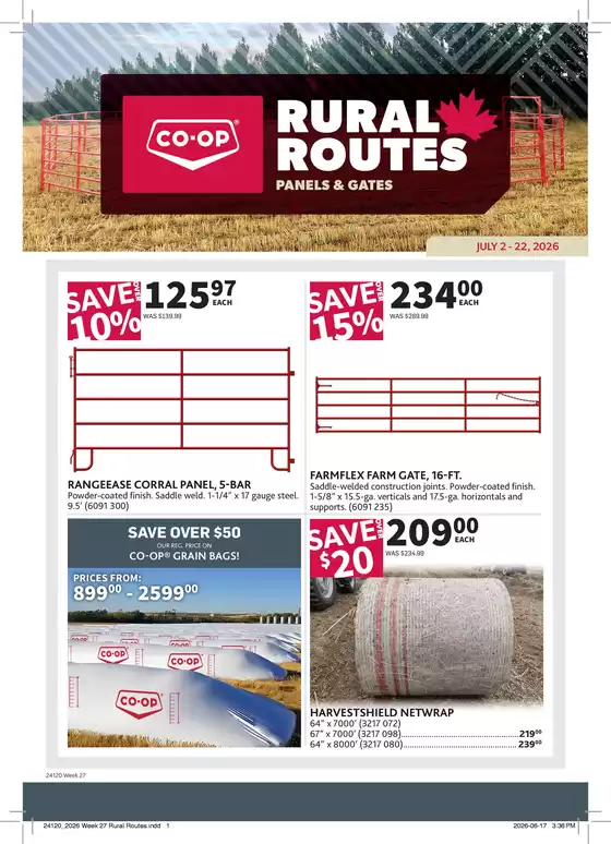 Co-op Agro catalogue | Panels & Gates | 2026-07-02T00:00:00.000Z - 2026-07-22T00:00:00.000Z