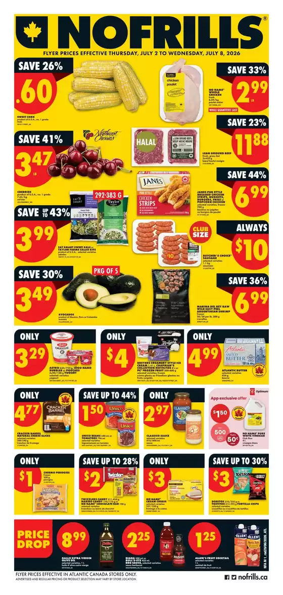 No Frills catalogue in Mactaquac | No Frills Weekly ad | 2026-07-02T00:00:00.000Z - 2026-07-08T00:00:00.000Z
