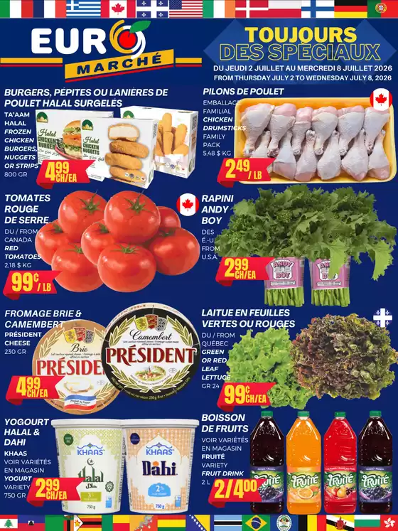 Euromarché catalogue | Toujours des speciaux | 2026-07-02T00:00:00.000Z - 2026-07-08T00:00:00.000Z