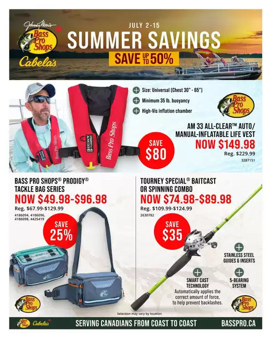 Cabela's catalogue in St. Catharines | Summer savings save up to 50% | 2026-07-02T00:00:00.000Z - 2026-07-15T00:00:00.000Z