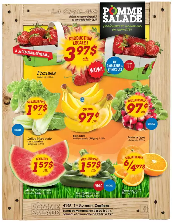 Pomme Salade catalogue in Fernie BC | Circulaire – en vigueur du: 2 AU 8 juillet 2026 | 2026-07-02T00:00:00.000Z - 2026-07-08T00:00:00.000Z